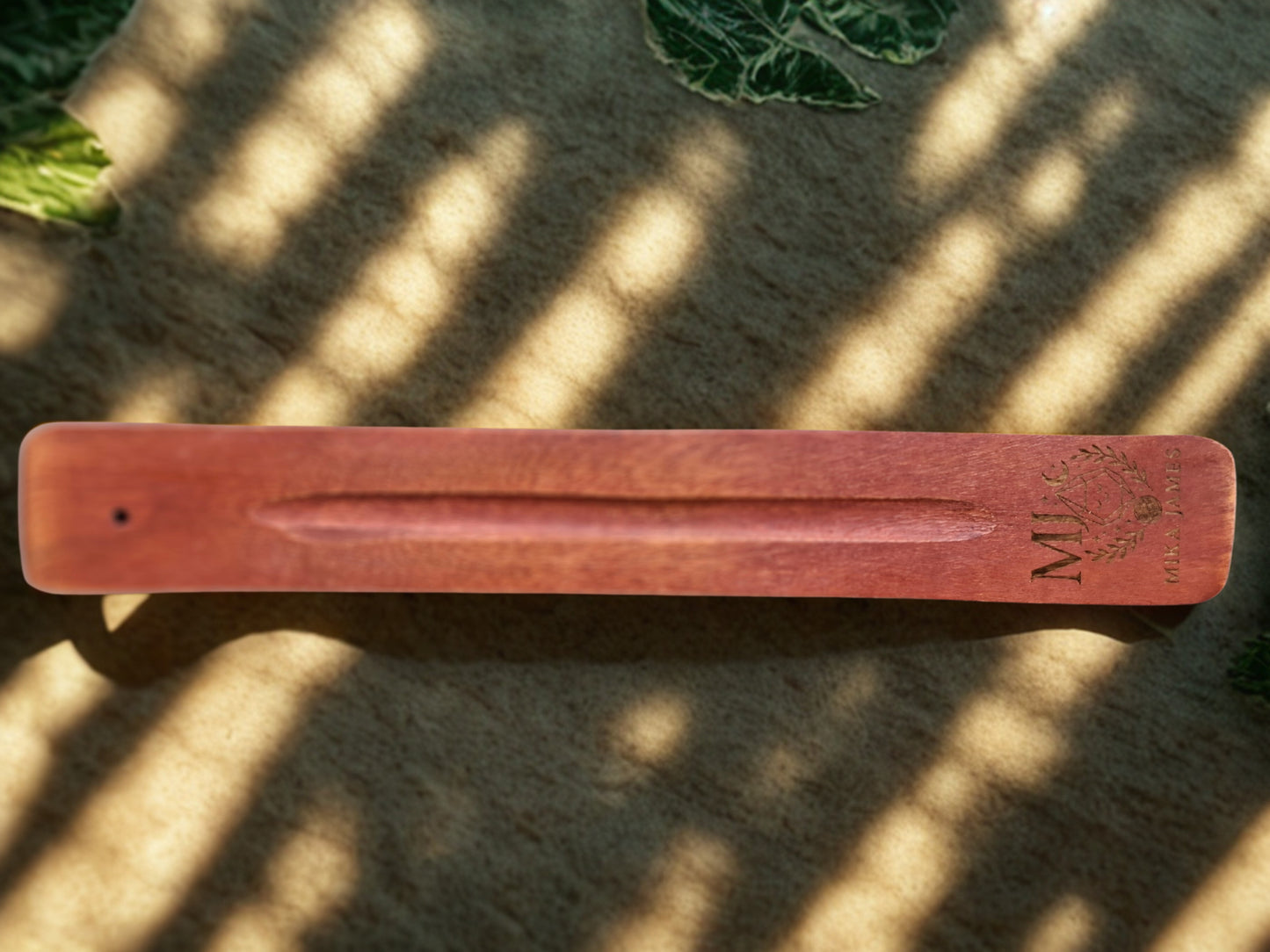 Porte-encens en bois de manguier