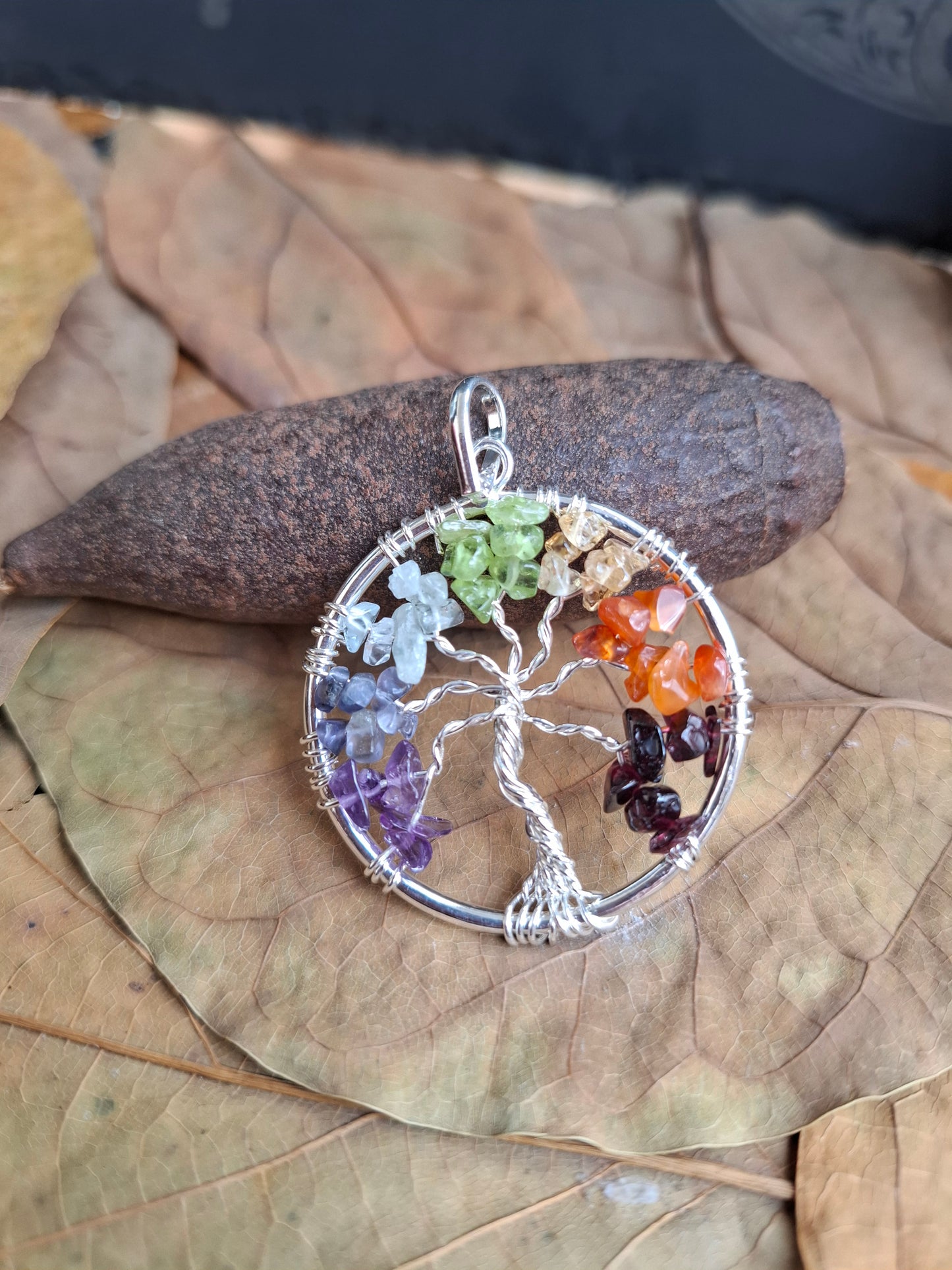 đłđ Pendentif Arbre de Vie 7 Chakras â Ăquilibre, enracinement et Ă©lĂ©vation 40mm