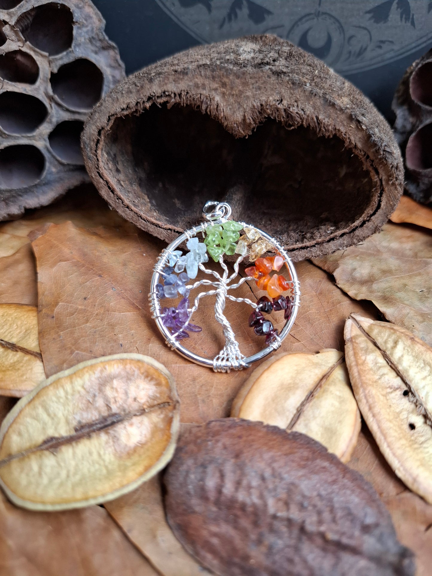 đłđ Pendentif Arbre de Vie 7 Chakras â Ăquilibre, enracinement et Ă©lĂ©vation 40mm