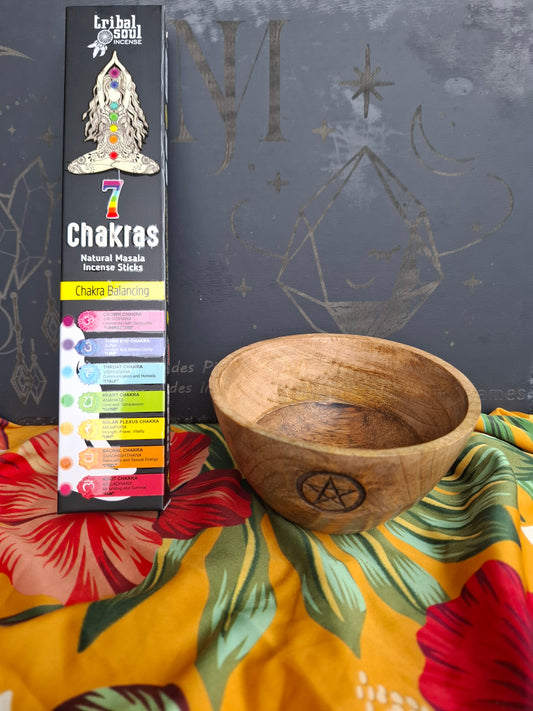 Bâtons d'Encens Tribal Soul - 7 Chakras avec Carte de message