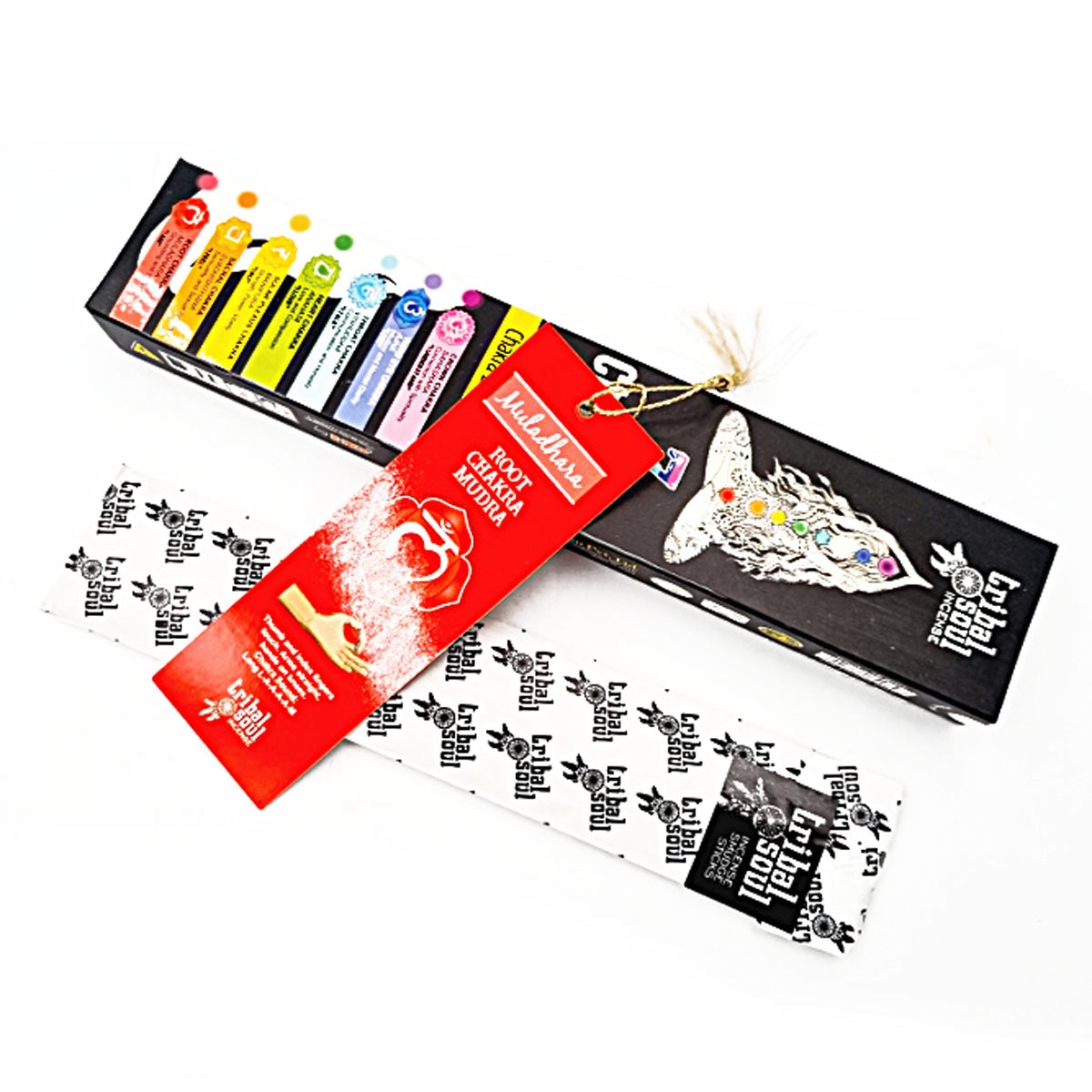 Bâtons d'Encens Tribal Soul - 7 Chakras avec Carte de message