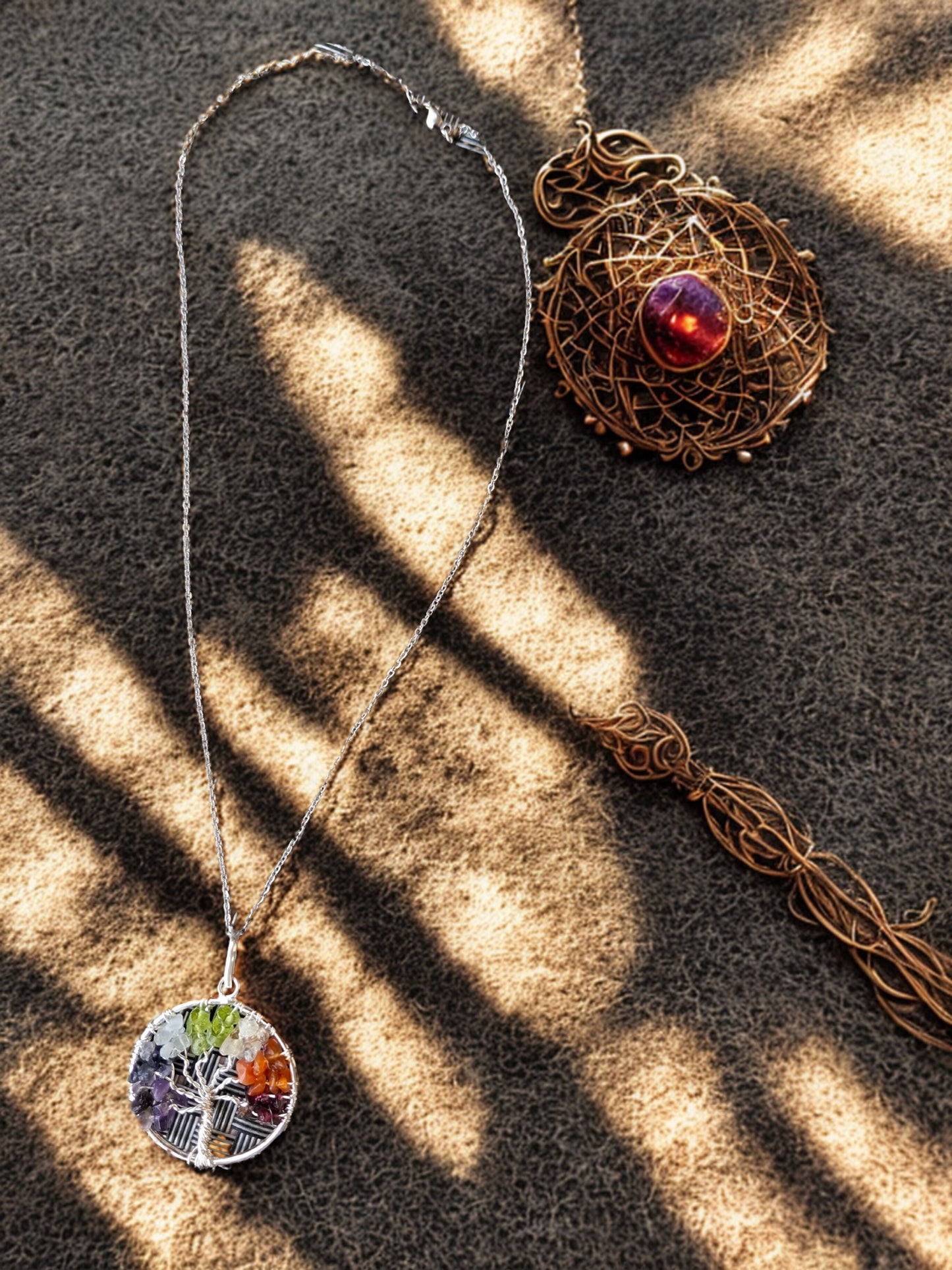 đłđ Pendentif Arbre de Vie 7 Chakras â Ăquilibre, enracinement et Ă©lĂ©vation 40mm