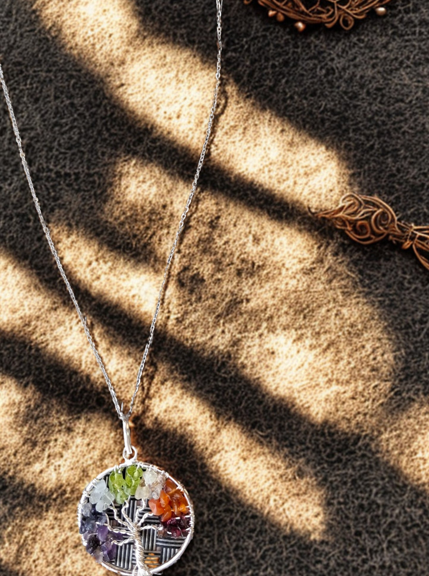 đłđ Pendentif Arbre de Vie 7 Chakras â Ăquilibre, enracinement et Ă©lĂ©vation 40mm