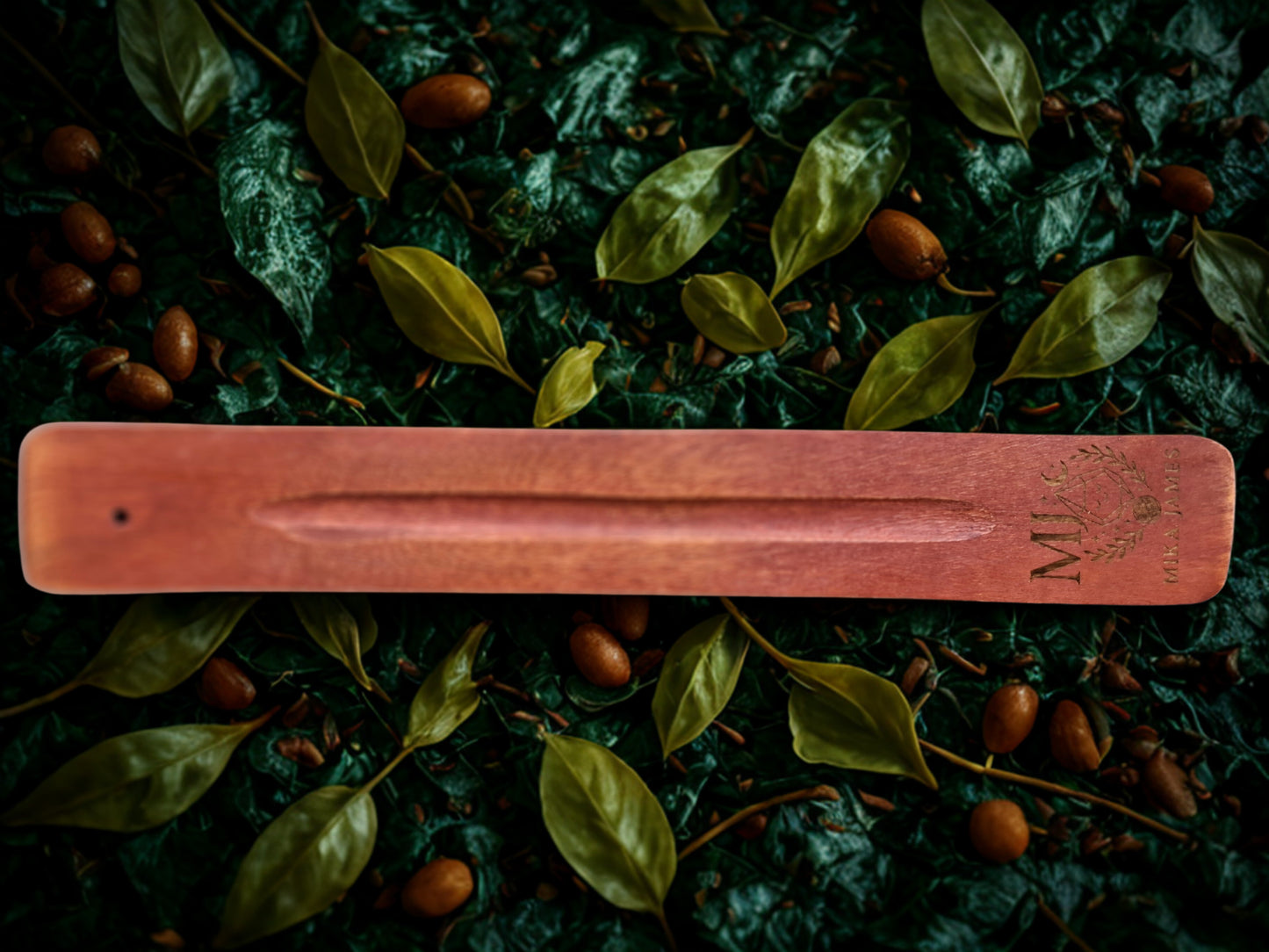 Porte-encens en bois de manguier