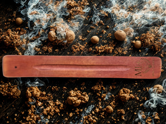 Porte-encens en bois de manguier