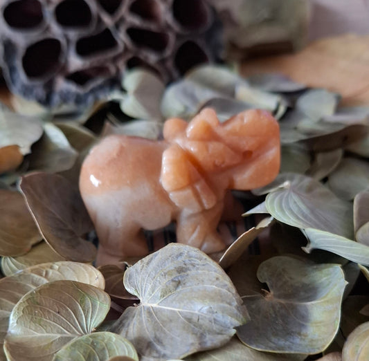 Eléphant 50mm Aventurine Orange