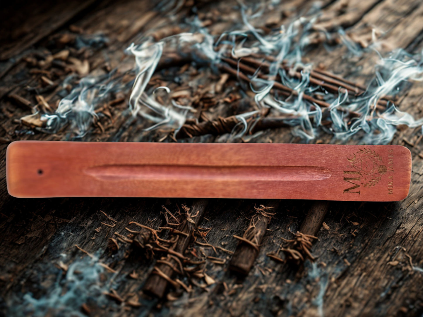 Porte-encens en bois de manguier